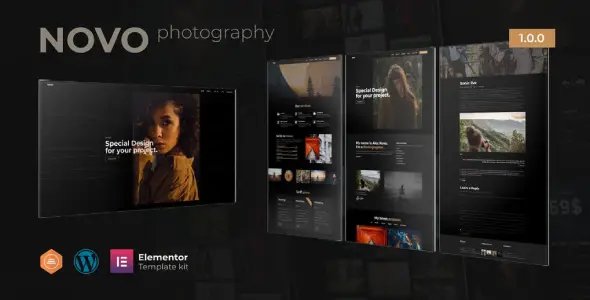 Novo – Photography Elementor Template Kit